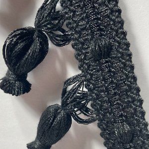 Black Tassel Fringe Trim 2 1/4" 6yds Sewing Ribbon Apparel Crafts Waverly